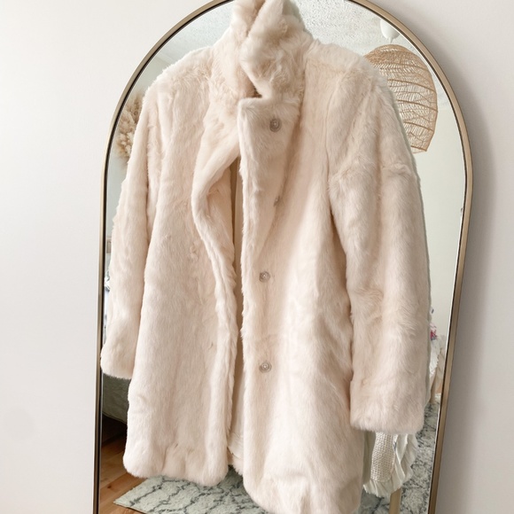 Aritzia Faux Fur Coat - Picture 1 of 5